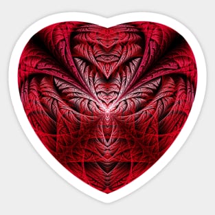 Webbed Heart Sticker